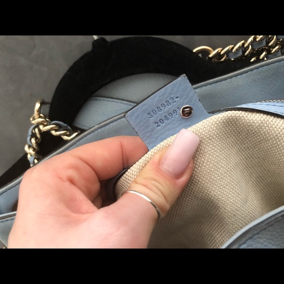 Gucci Soho Nubuck Medium Chain-Strap Tote Bag - Picture 6 of 8